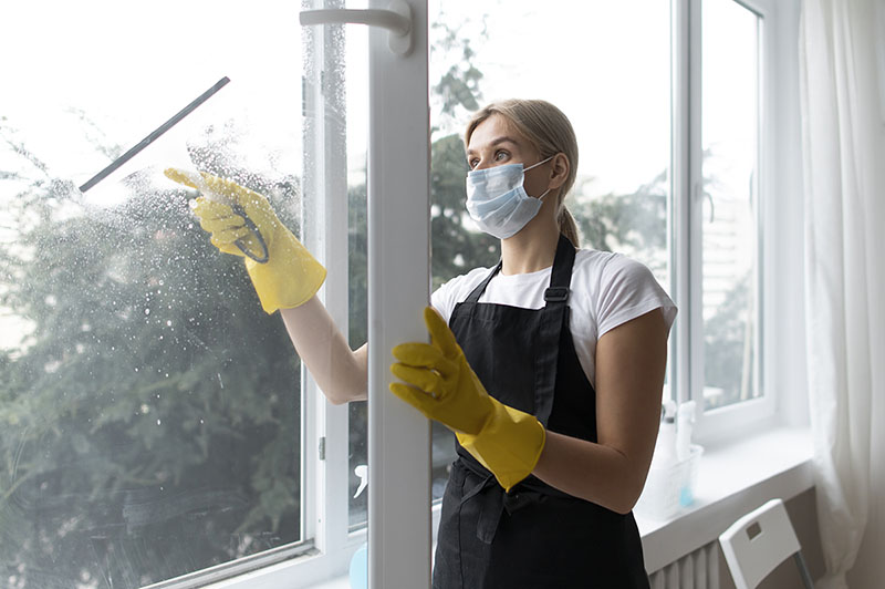 Spotless, tidy home after professional cleaning